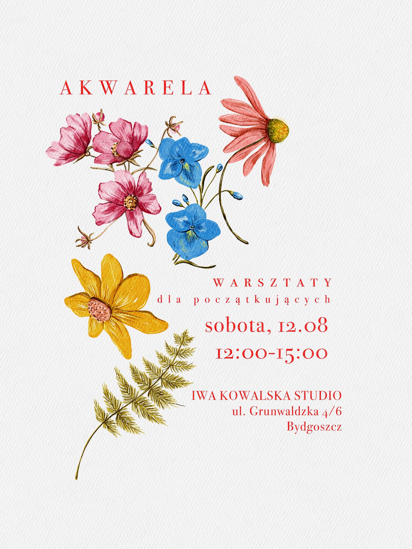 Akwarela dla początkujących - Warsztaty 12.08.2023