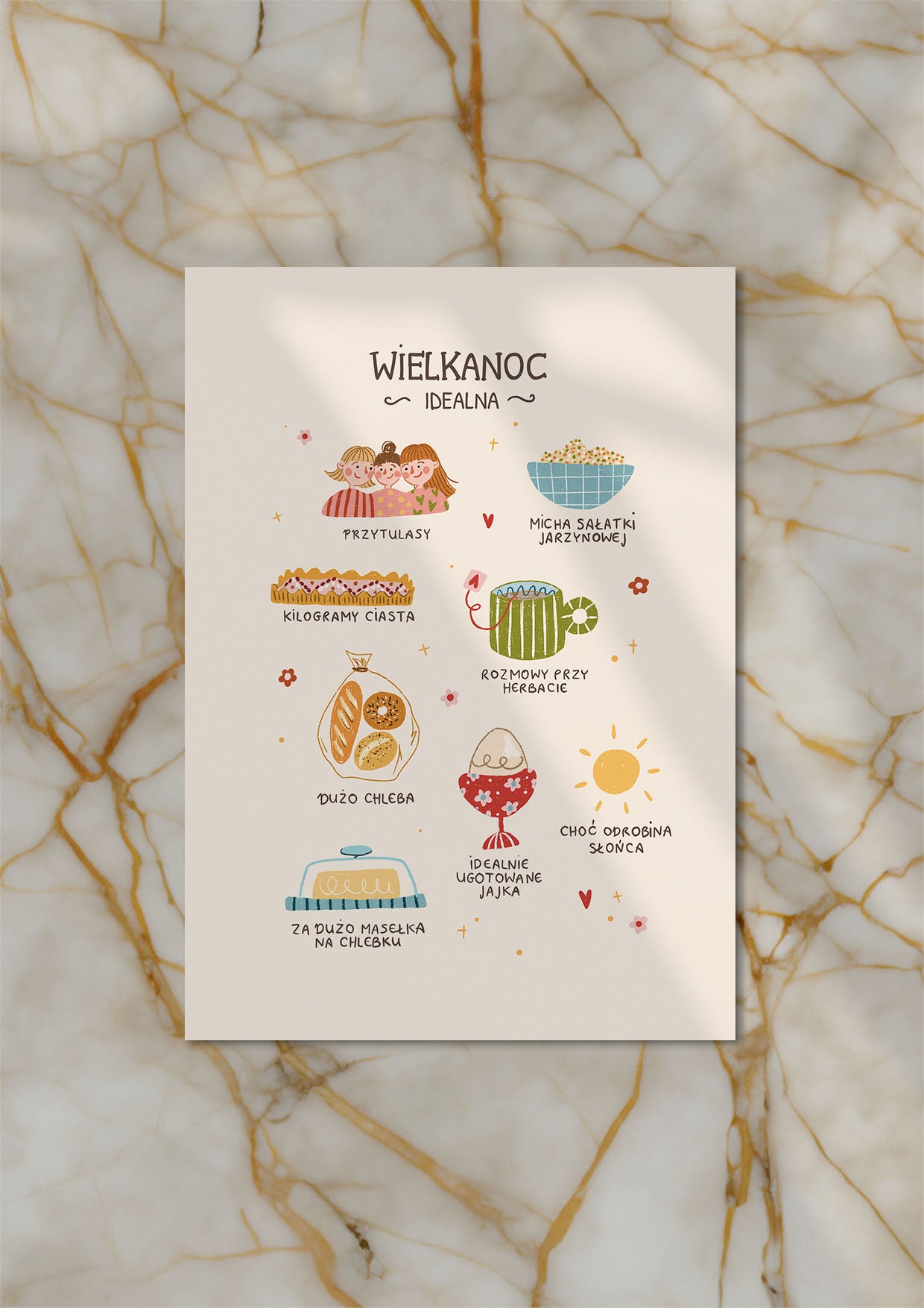 Pakiet Kartek i Ilustracji Wielkanocnych - eBook do druku